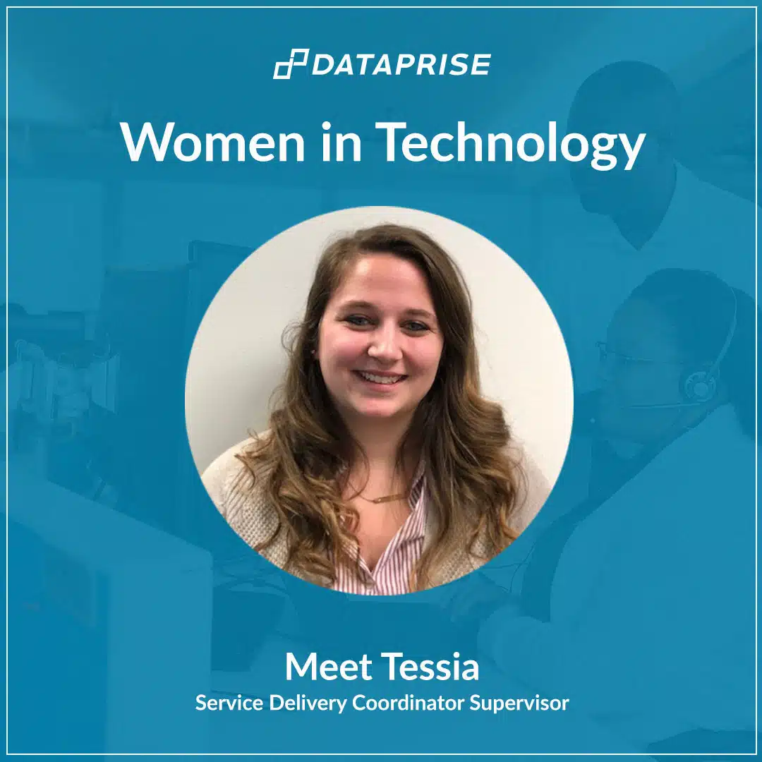 Portrait of Tessia, Service Delivery Coordinator Supervisor at Dataprise, featured in Women in Tech series