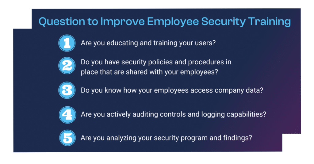 Questions to Improve Employee Security Training