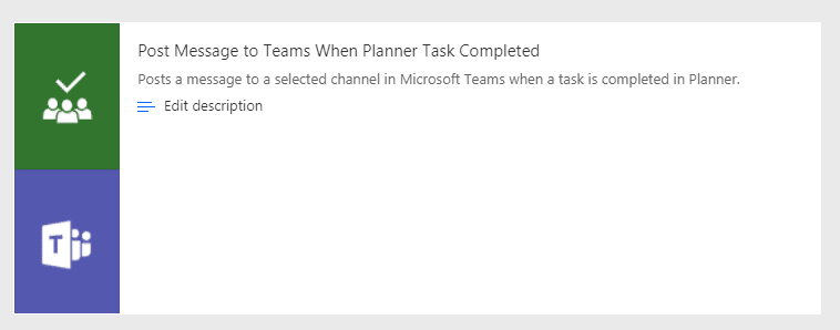 Flow post message in Teams when Planner complete