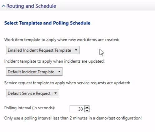 Routing and Schedule Settings