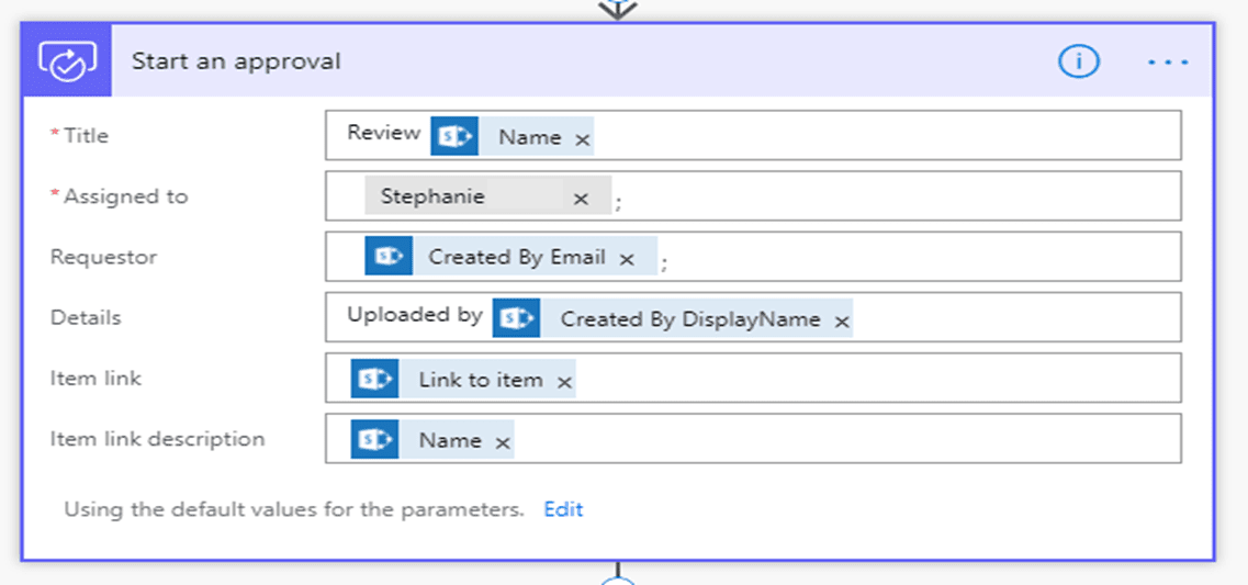 Approval in Microsoft Teams with Flow.