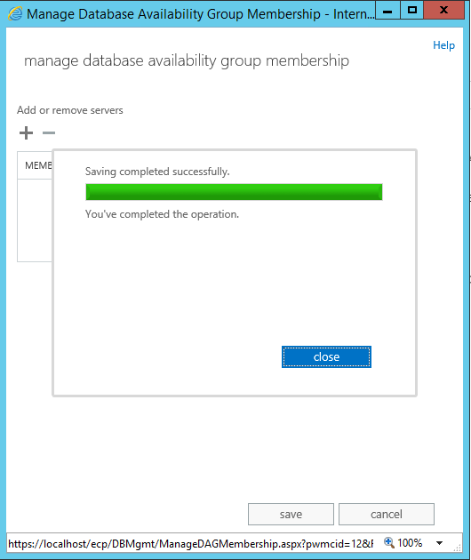 member server removed