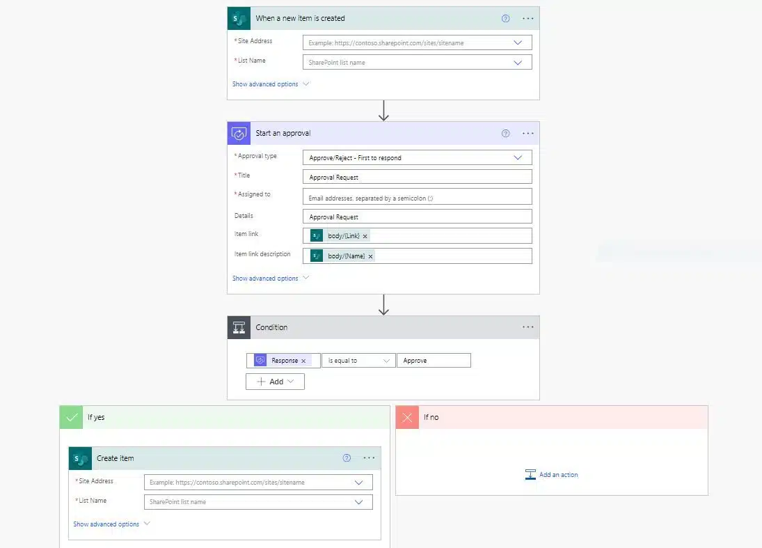Fill in the necessary details of your approval workflow.