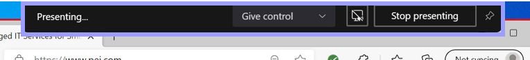 If you move your cursor to the top of your screen, you will be prompted with more Call Options.