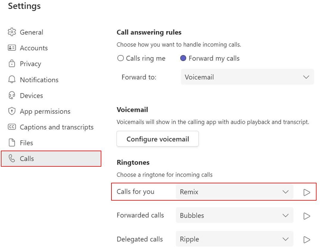 Set and Preview Ringtones in Microsoft Teams