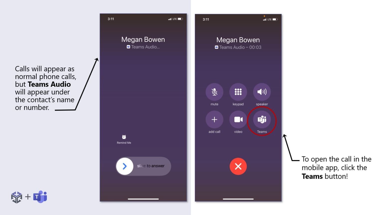 Teams Mobile App Take a Call