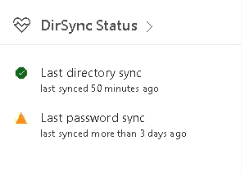 Azure Active Directory Password Sync Status