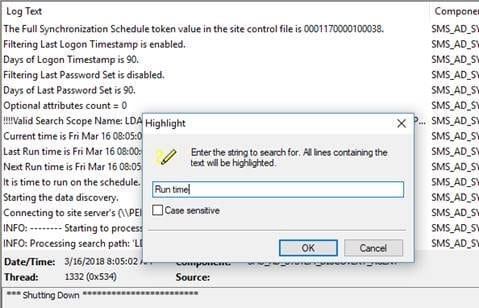 CMTrace Highlight feature step 2