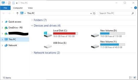 File Explorer Default View This PC
