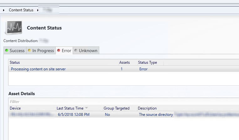 SCCM distribution manager fails to locate path error
