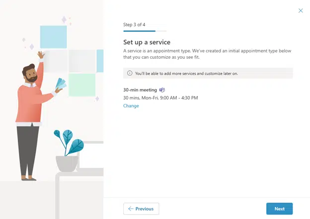 Set up a service