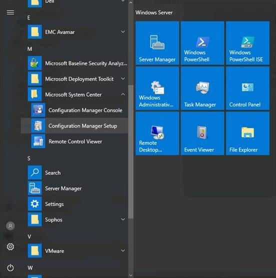 System Center Configuration Manager Setup Screenshot