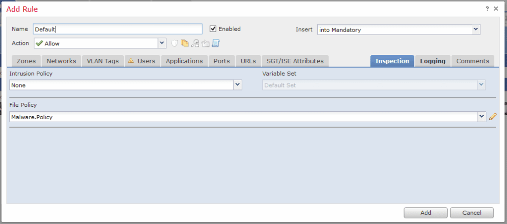 add rule file policy