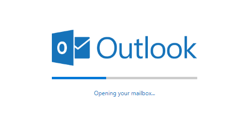 outlook web app opening