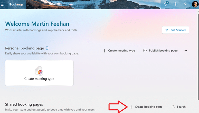 shared bookings setup image