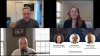 Virtual discussion about the implications of AI on businesses