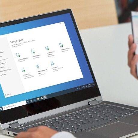 Person Using Microsoft Windows