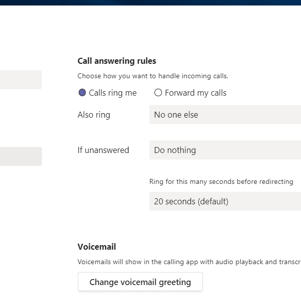 Microsoft Teams Record Voicemail Greeting