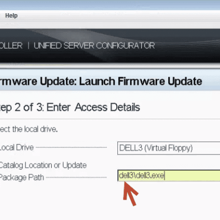 Dell Firmware Update Error SUP530