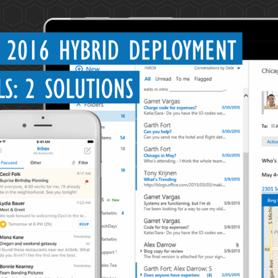 Exchange Server 2016 Hybrid Deployment Fail Solutions