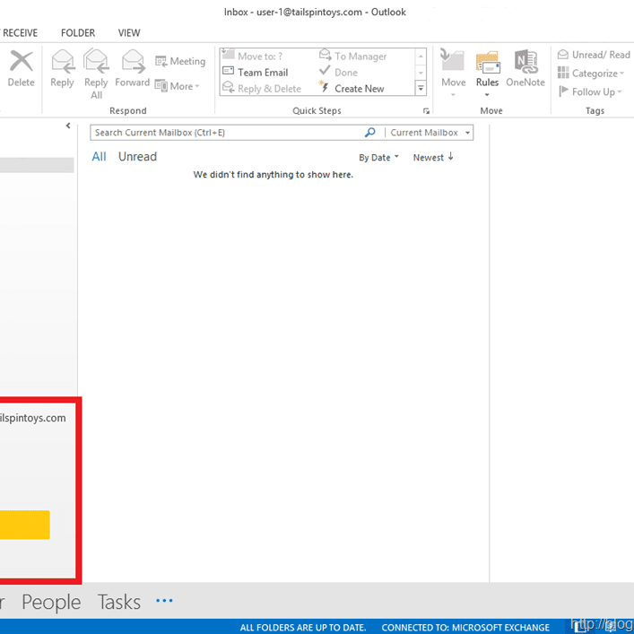 Exchange modern public folders screenshot
