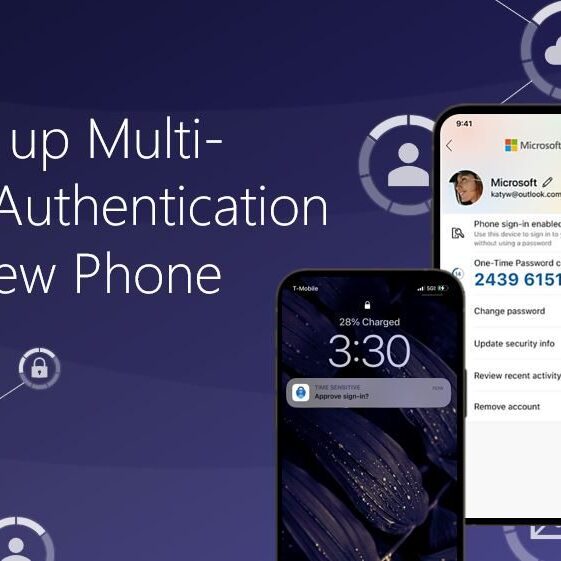 Setting up Multi-Factor Authentication on a new phone banner