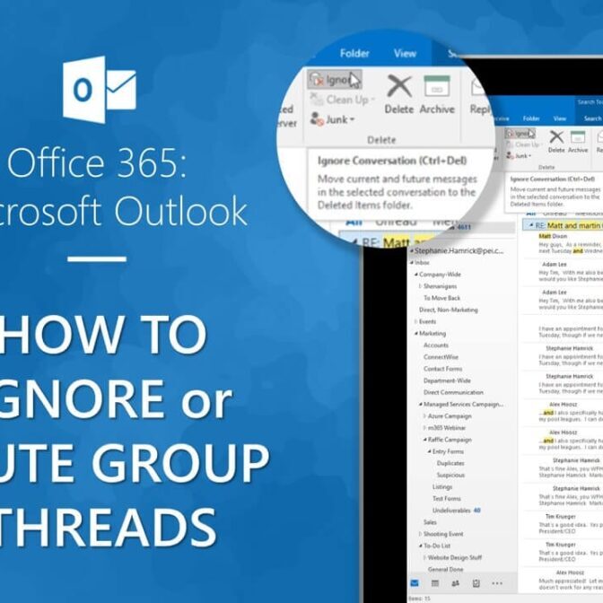 Mute Group Threads and groups messages in Outlook video cover
