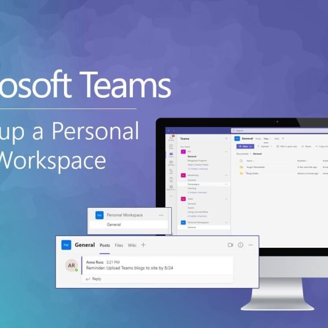 Set Up a Personal Workspace in Microsoft Teams