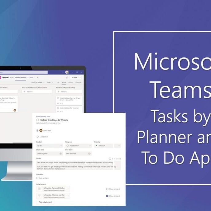 Set up tasks by planner and to do in Teams.