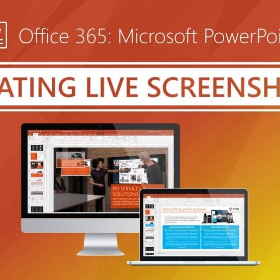 PowerPoint how to create live screenshots video cover