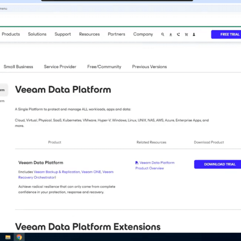Install Veeam